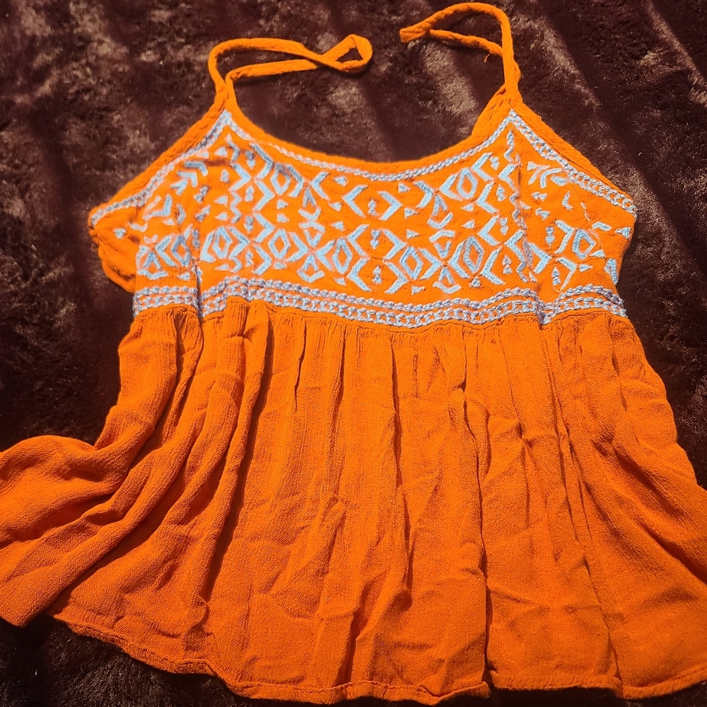 Sim & Sam Spagetti strap flowy top size L